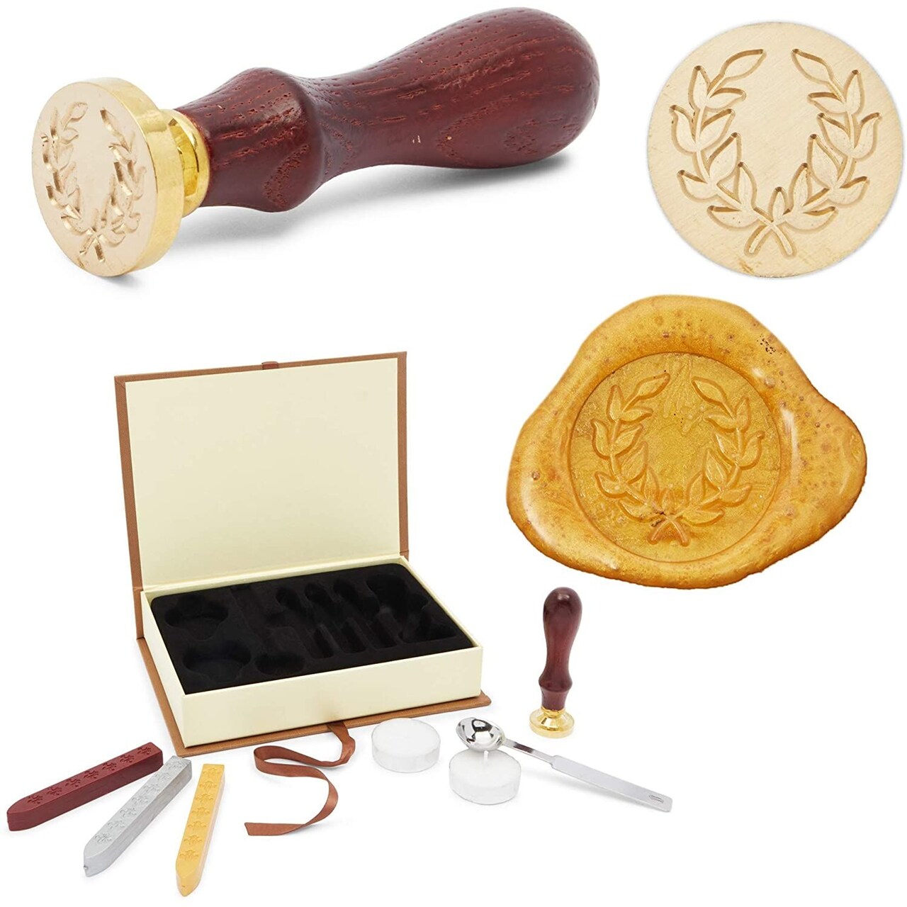 2 pcs Gold Sealing Wax sticks for Wax Seal Stamp